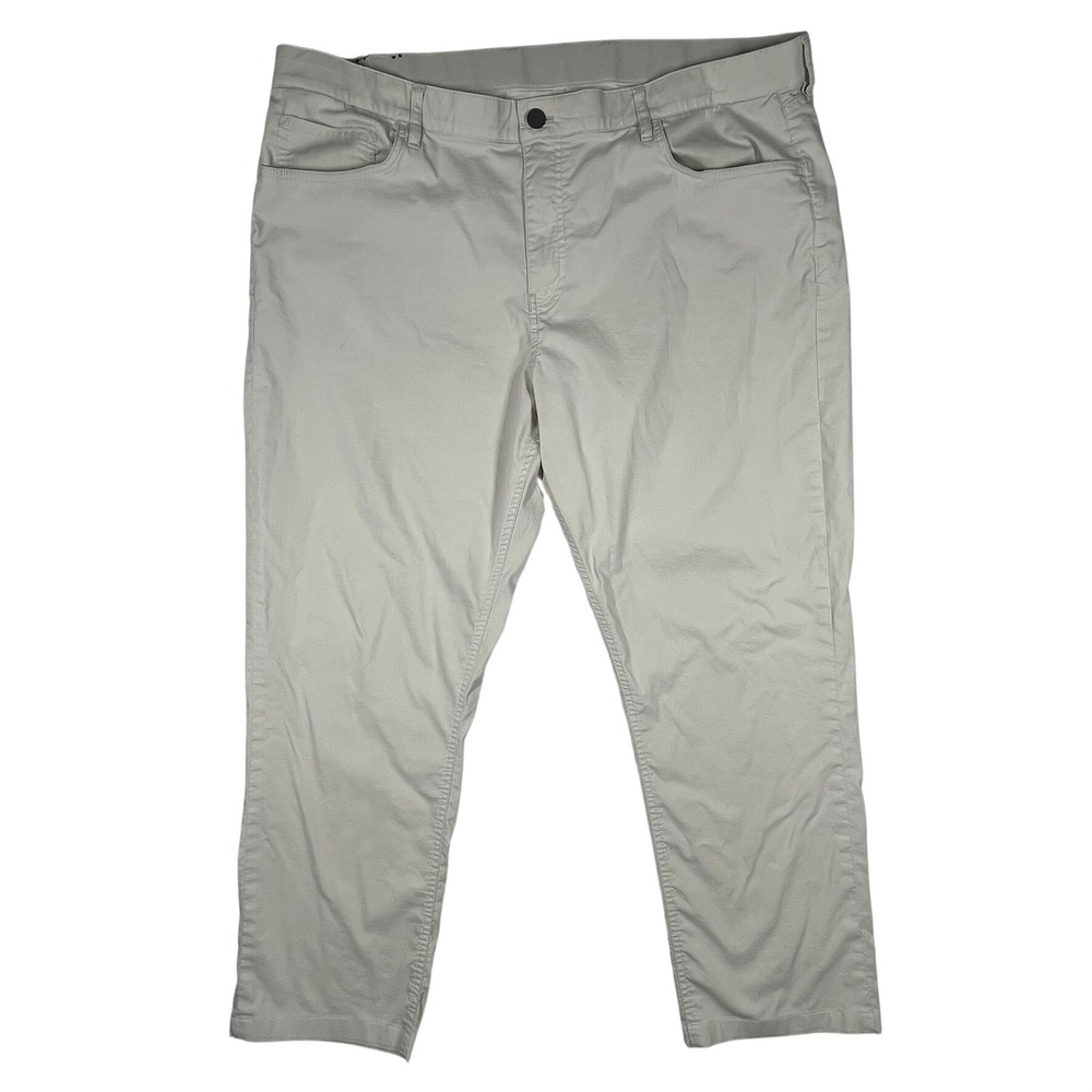 Faherty Reserve Movement Pant Mens 40x27 Khaki Stretch Chino *Flaws